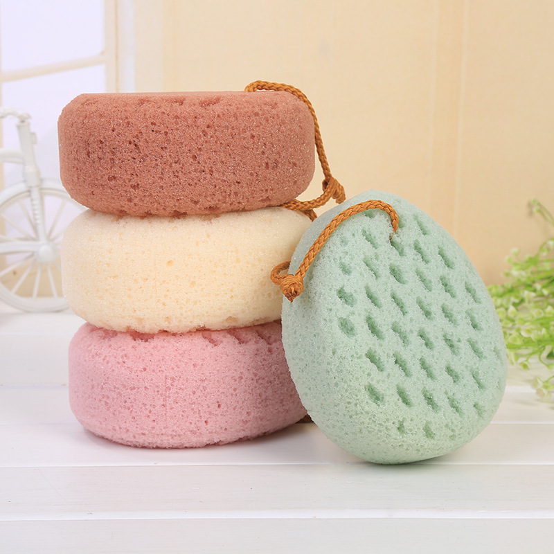 Бесплатный образец губки для ванны мягкая губка для душа Loofahs пуф мягкая губка для очистки тела Luffa