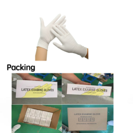 Wholesale No Powder With High Quality Disposable latex gloves