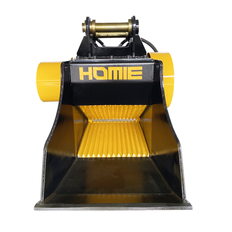 Construction Machine Attachment Excavator Crusher 15 ton Crushing Bucket