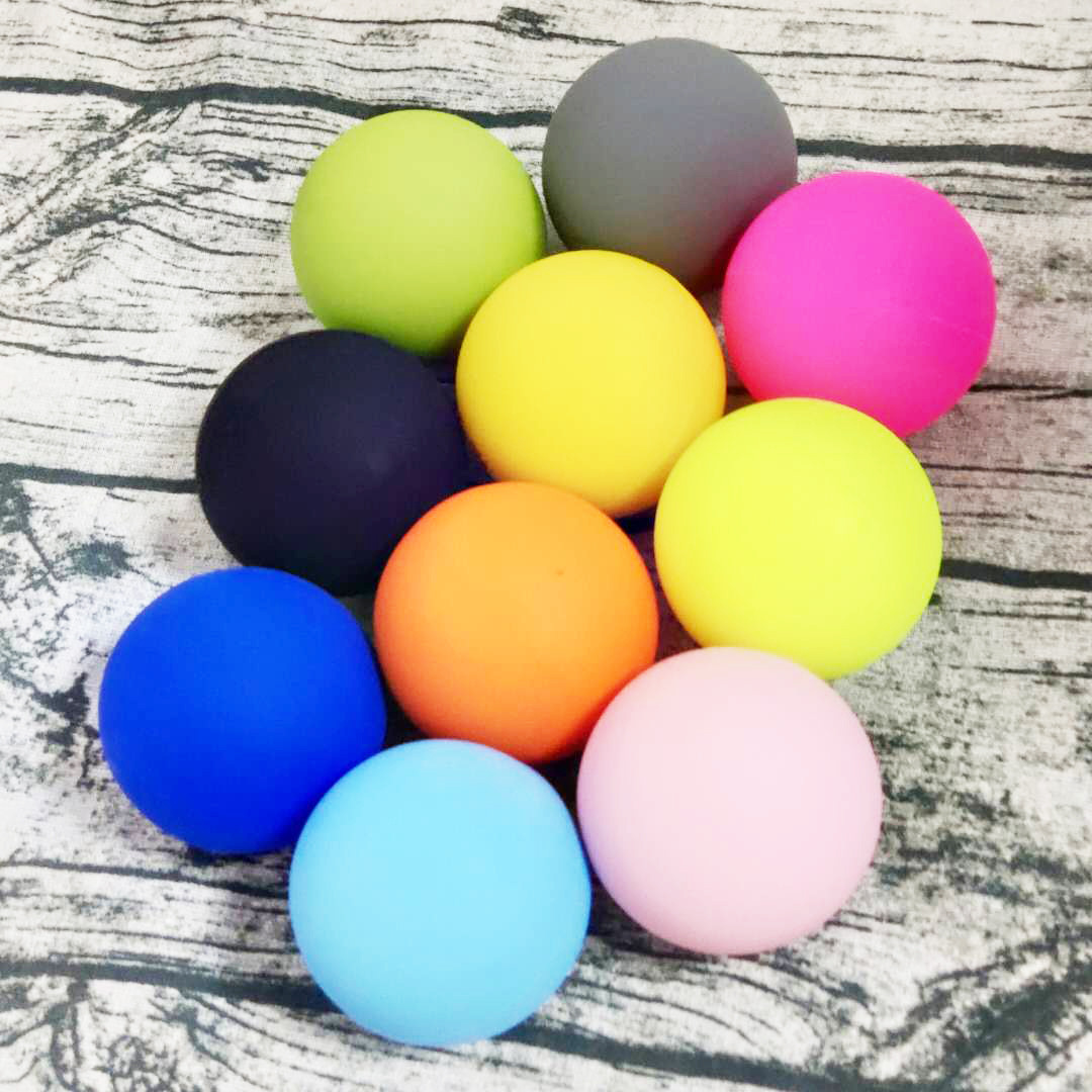 custom engraved logo foot legs muscle therapy physio TPE massage lacrosse ball