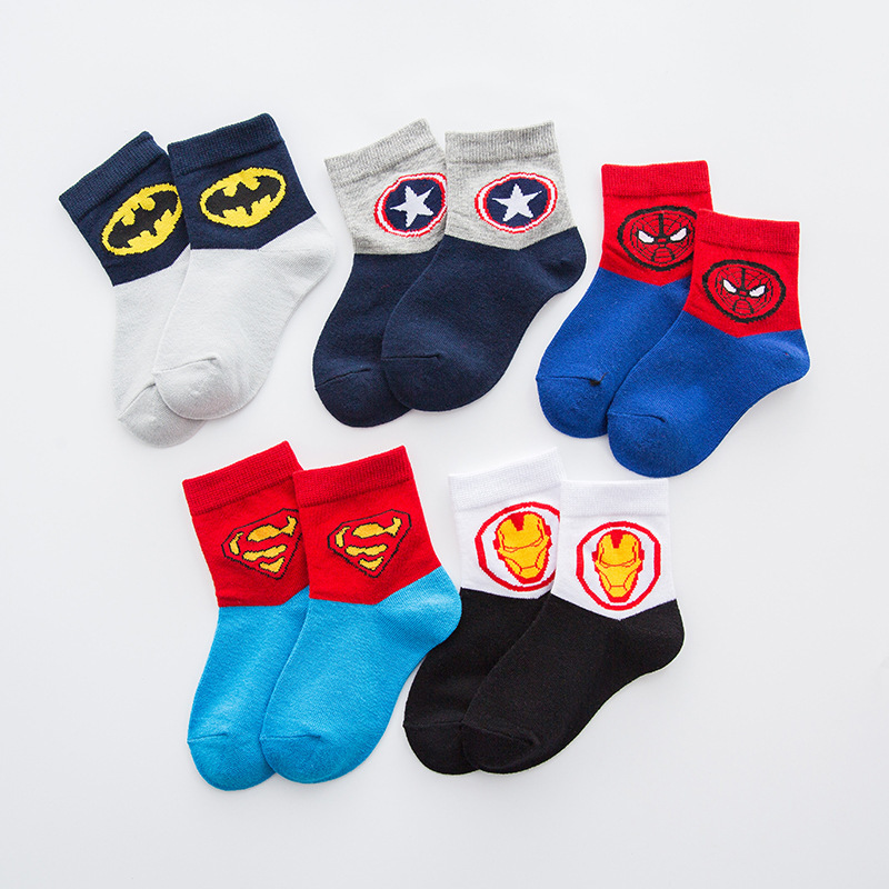 New 1-12 Years Old Kids Socks Cartoon The Design Children Cotton Socks Unisex Boys Girls