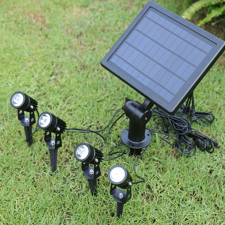 Low Price Adjustable Spotlight Garden Outdoor Waterproof IP44 LED Solar Lawn Lamp