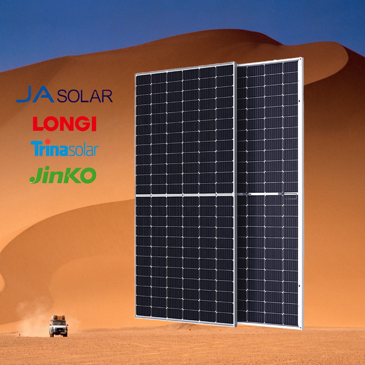 Монокристаллические солнечные панели Trina JA Longi Jinko 150w 300w 400w 450w 500w 535w 540w