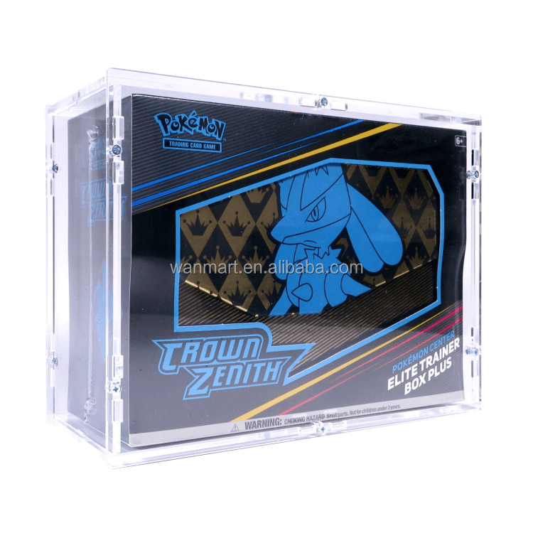 Custom Assembled Acrylic Pokemon Booster Box Acrylic Case For Pokemon Elite Trainer Box ETB TCG Case