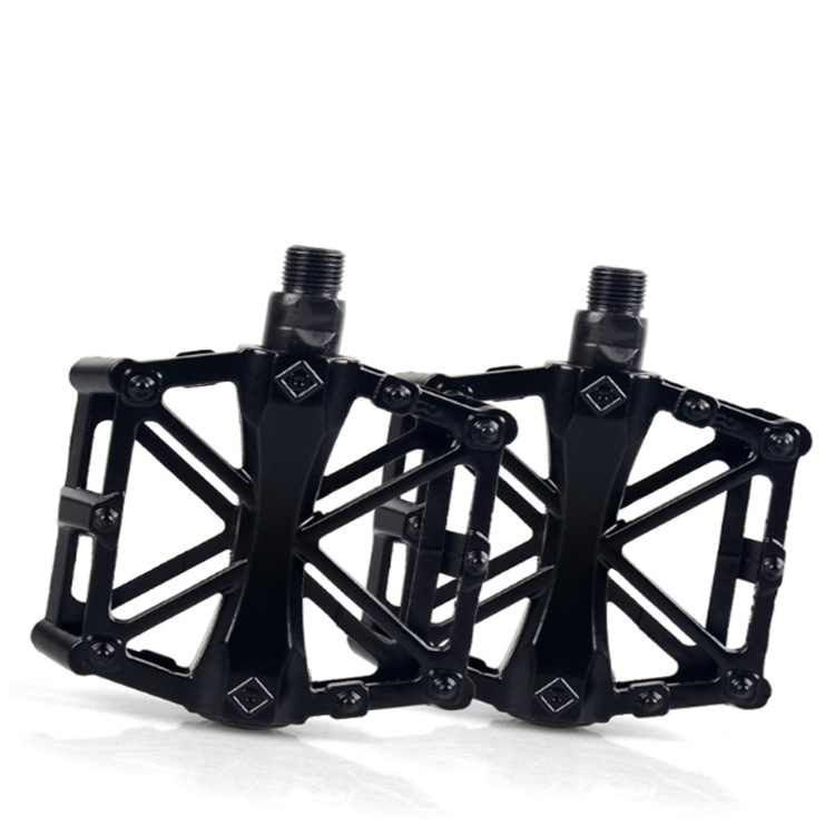 whole sale aluminum MTB road bike bicycle accessories plastic & Aluminum Pedal Bicycle Parts flat bicycle pedal
