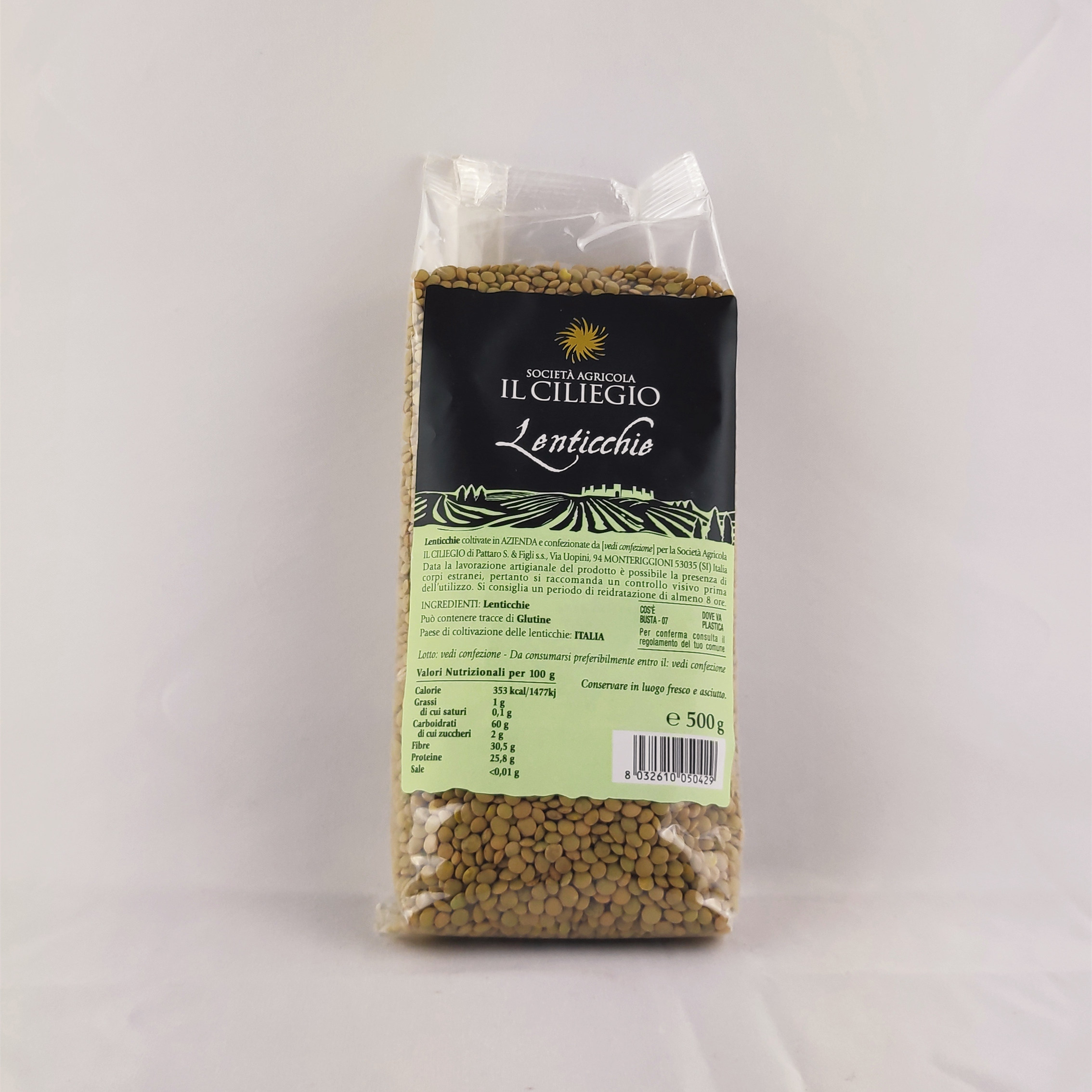 IL CILIEGIO, оптовая продажа, 500 г, продукты из семян, Высококачественная кустарная сухая линза для супа и салата