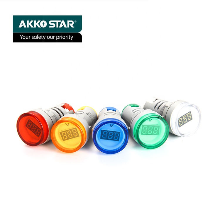 Akkostar 220 вольт большие цифровые настольные светодиодные световые индикаторы led световой сигнал