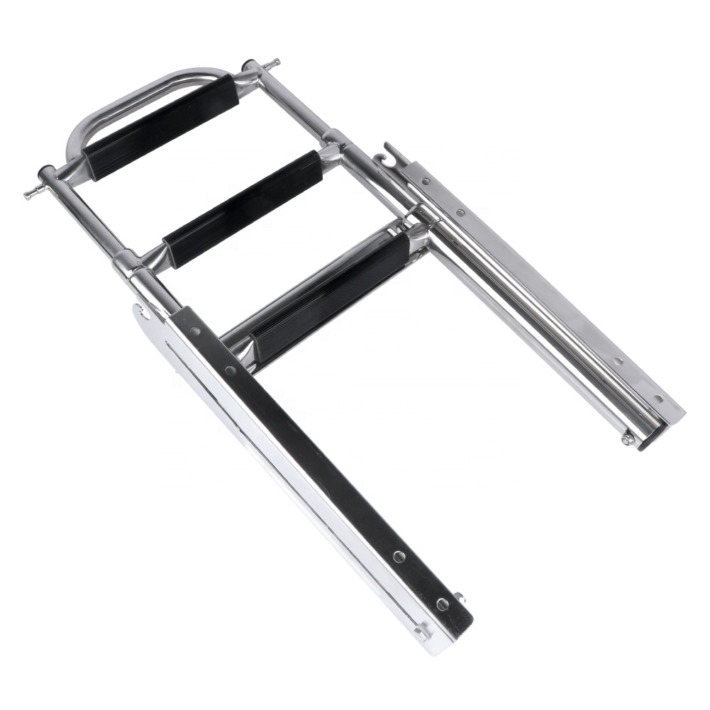 Yacht Swim Boarding Ladder Adjustable Fishing Boat Ladders Telescopic Swim Ladder