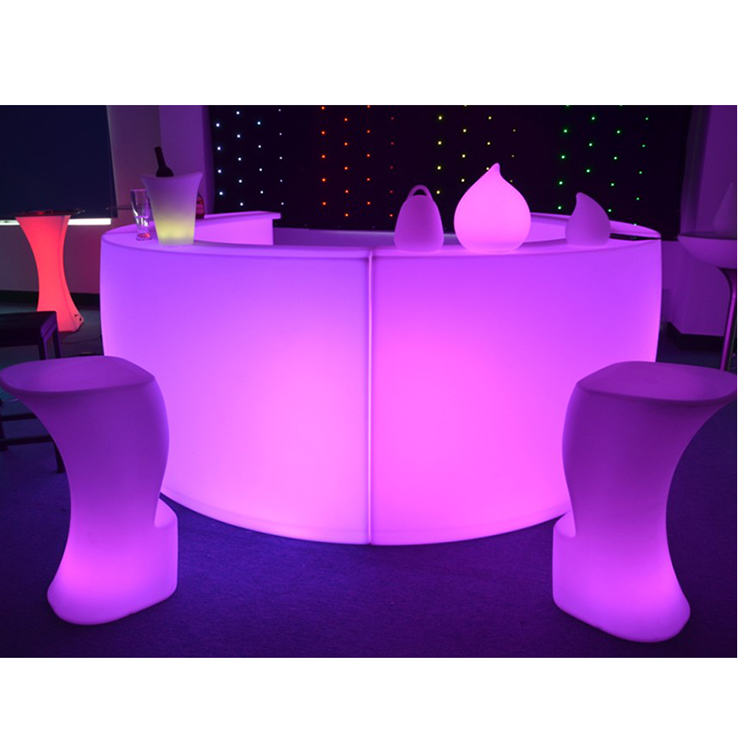 Светодиодный светильник RGB Водонепроницаемый барный счетчик мебель полукруглый барный счетчик