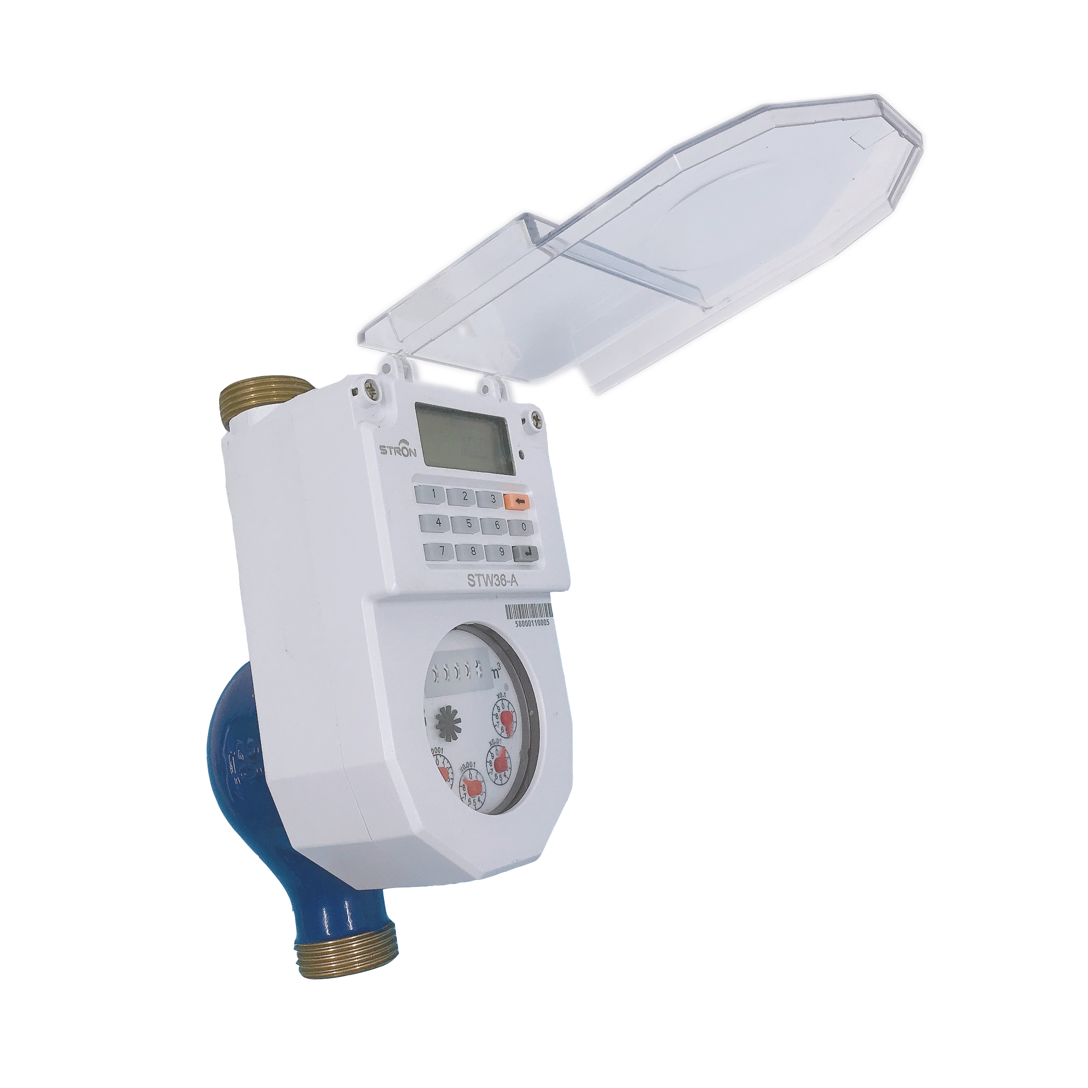 STS Class B Prepaid Multi-jet Keypad Type Water Meter with Low Credit Alarm