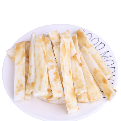 Клей для укуса собак из воловьей кожи, для домашних животных, закуска, Воловья кожа, обернутая курица, хрустящая полоска, молярный бар