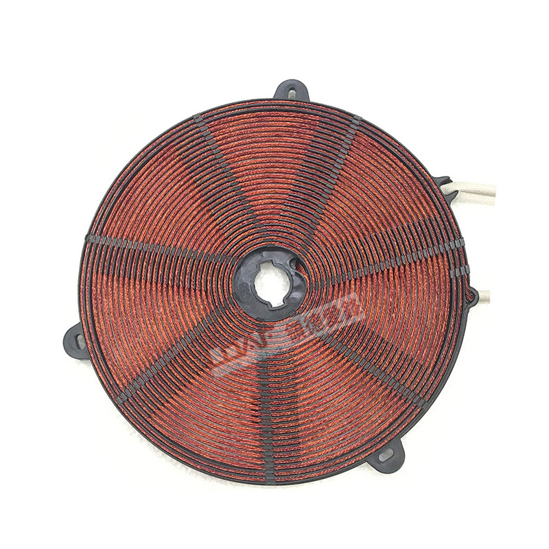 Copper coil panel for wok and induction cooker accessory induction cooker plate