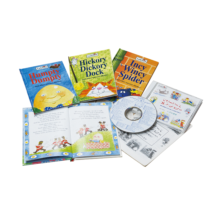 Hot sale language sense coloured cd pictures book for kids set