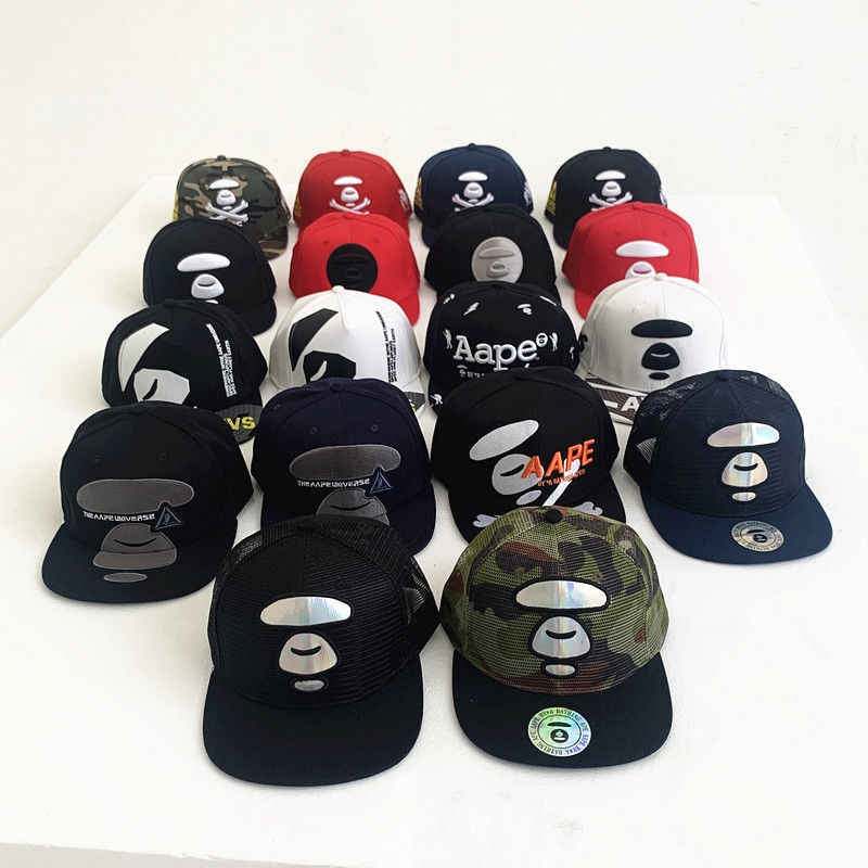 Новая модная трикотажная бейсбольная шапка унисекс с принтом Bape и двусторонней линией для купания h1123