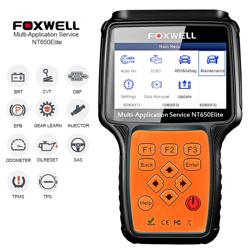Foxwell NT650 Elite все делает сервисный инструмент с 25 специальными функциями обновленной версии NT650