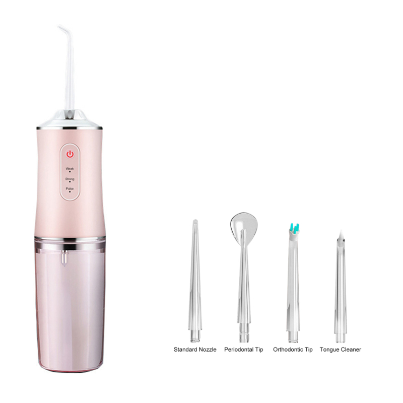 Factory Custom Wholesale 4 Nozzles Water Jet Dental Floss Suitable for Travel and Family Water Flosser