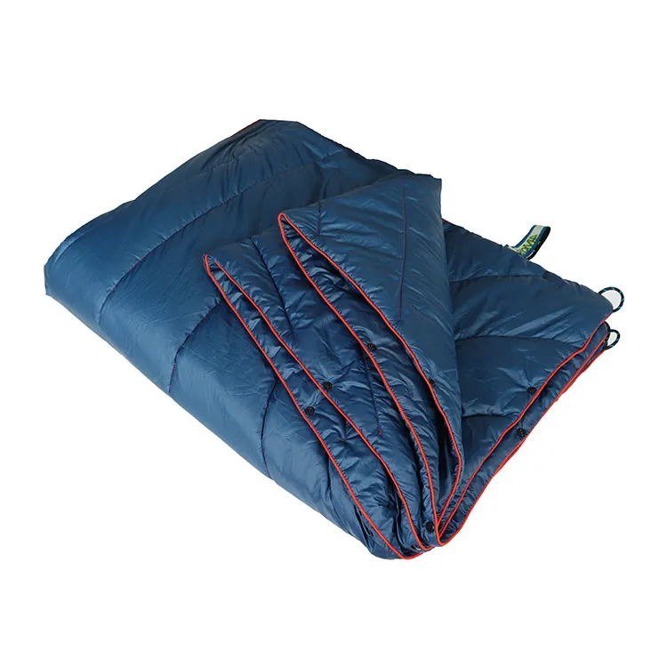 Outdoor Water-resistant Lightweight Packable Synthetic Down Filled Camping Travel Blanket