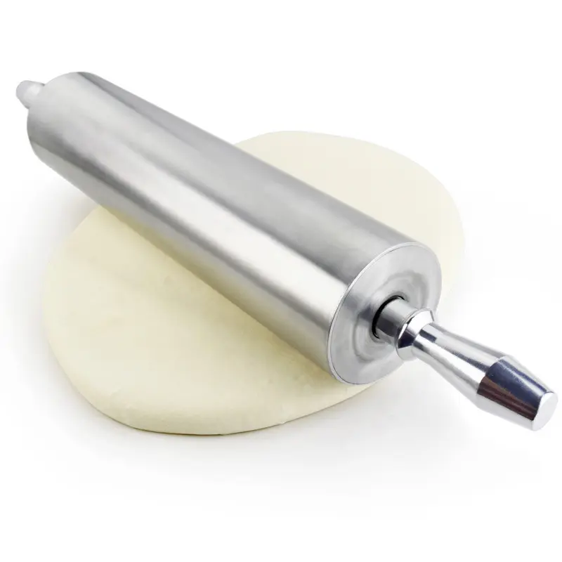 High quality large and heavy roller type baking tool metal aluminum alloy rolling pin