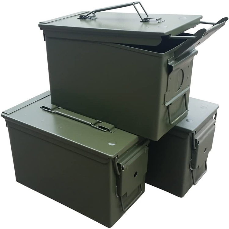 M2A1 патроны могут металлический safesafewell 50 Калибр M2A1 металла 50 отдельно Кол-во водонепроницаемый металлический инструмент M2A1 патроны может