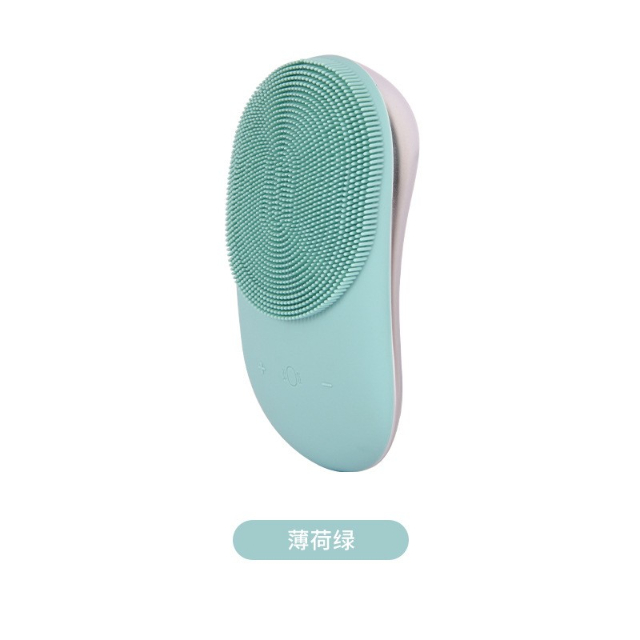 Wholesale Exfoliate Electric Silicone Cleansing Brush Makeup Cleaner Facial Scrubber Silicon Face Scrub