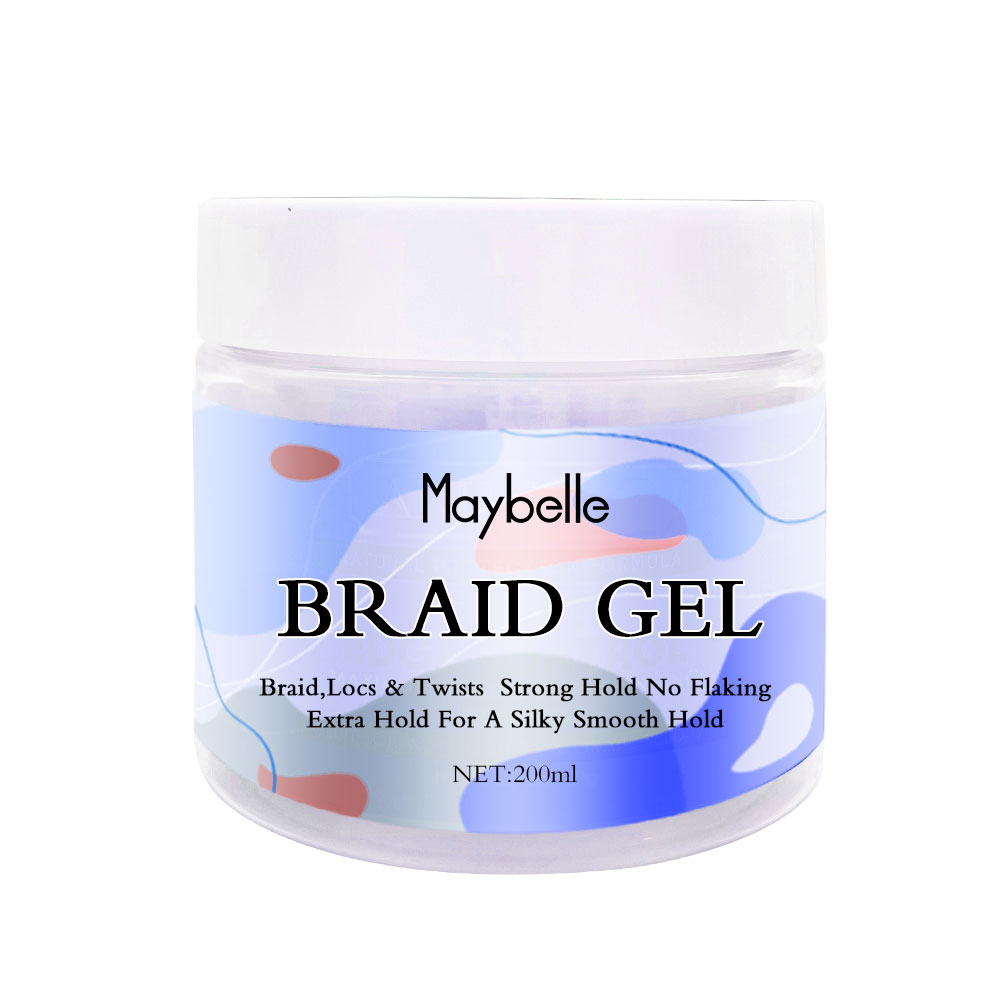 Private Label Styling Hair Gel No Flaking Strong Hold Anti Frizz Smooth Texture 4C African Hair Braid &Twist Gel