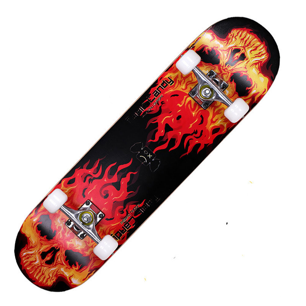 31 Pro Complete Skateboard, 7 Layer Maple wood Skateboard Deck for Extreme Sports and Outdoors/