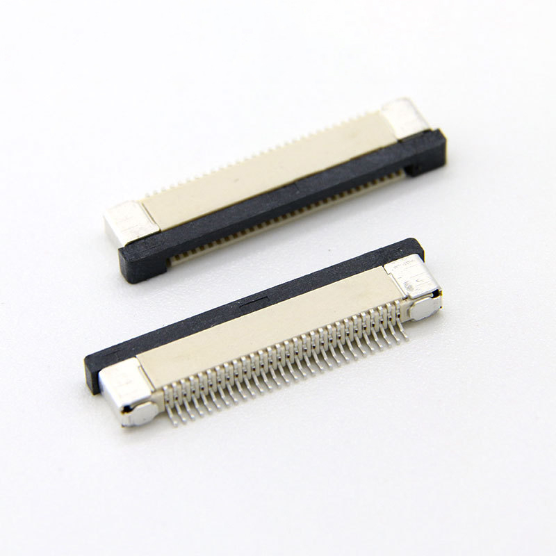 0.5mm Pitch FPC FFC Connector 28Pin Botton Contact SMT Slide Lock H 2.0mm FPC Connectors