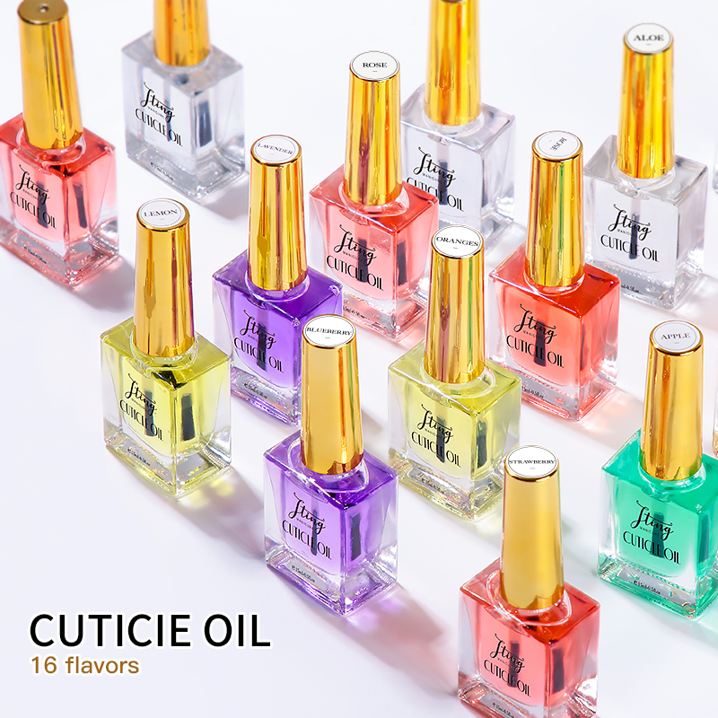 JTING Naturally extracted vegetable 16 flavors nutrition Repair cuticle oil for nails OEM private label 15ml cuticle oil bottle