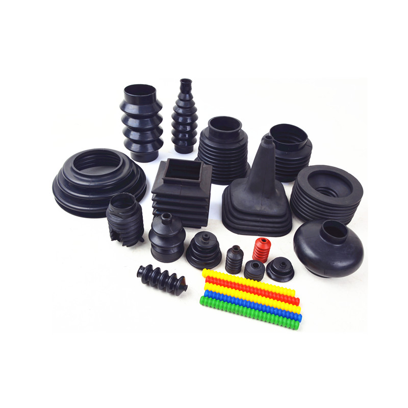 Flexible silicone rubber bellows for rubber seals