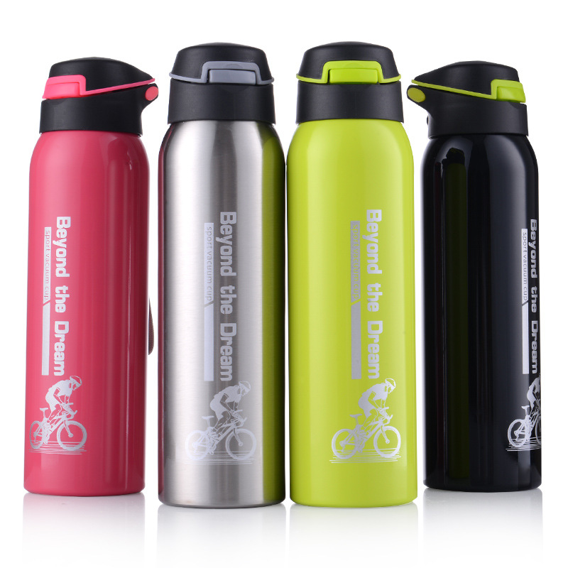 500ml Mountain Bike Riding Bicycle Water Bottles Double Stainless Steel Thermos Cup Warm-keeping Water Cup Jug Sports Kettle