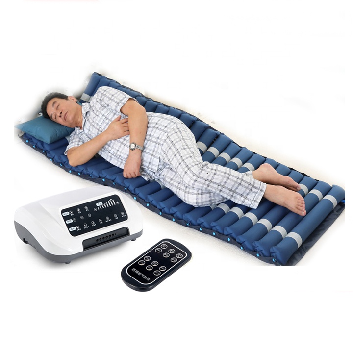 High-end multiple functions turn over sit up alternating massag anti decubitus inflatable air mattress for patients nursing care