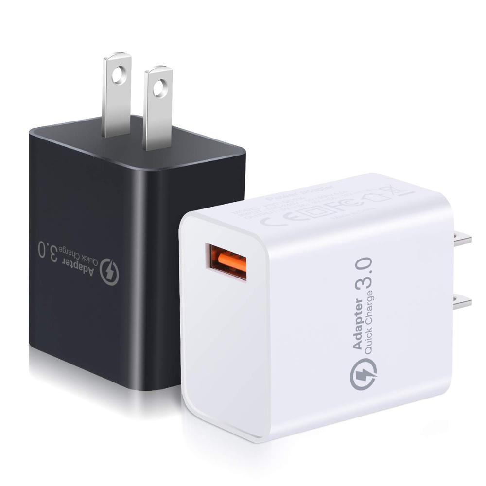 Быстрое зарядное устройство USB QC3.0 для мобильных телефонов Samsung Iphone Huawei LG Xiaomi