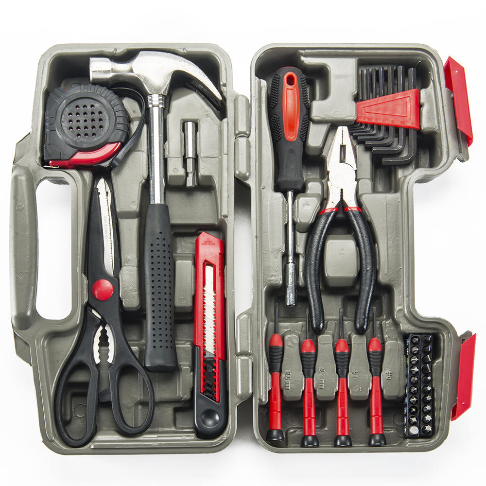 Household tool box multi repair craft hand tool kit hand tool set