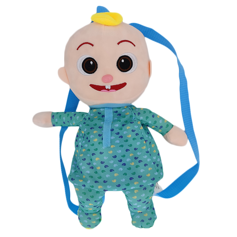 New Design Creative Stuffed Cocomelon Family Kid JOJO Bag Plush Cocomelon JOJO Backpack