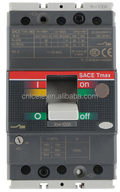 To supply CM1 NS NSX 63A 100A 160A 250A 400A 630A 800A 1000A 1250A 1600A 3 phase circuit breaker mccb
