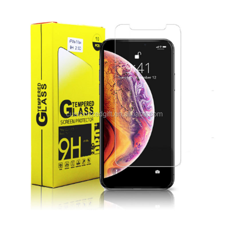 2.5D 9H закаленное стекло экрана на заказ 3d стекло для iPhone 11/12 max/12 pro max 0,33 мм HD Samsung мобильный стеклянный экран протектор