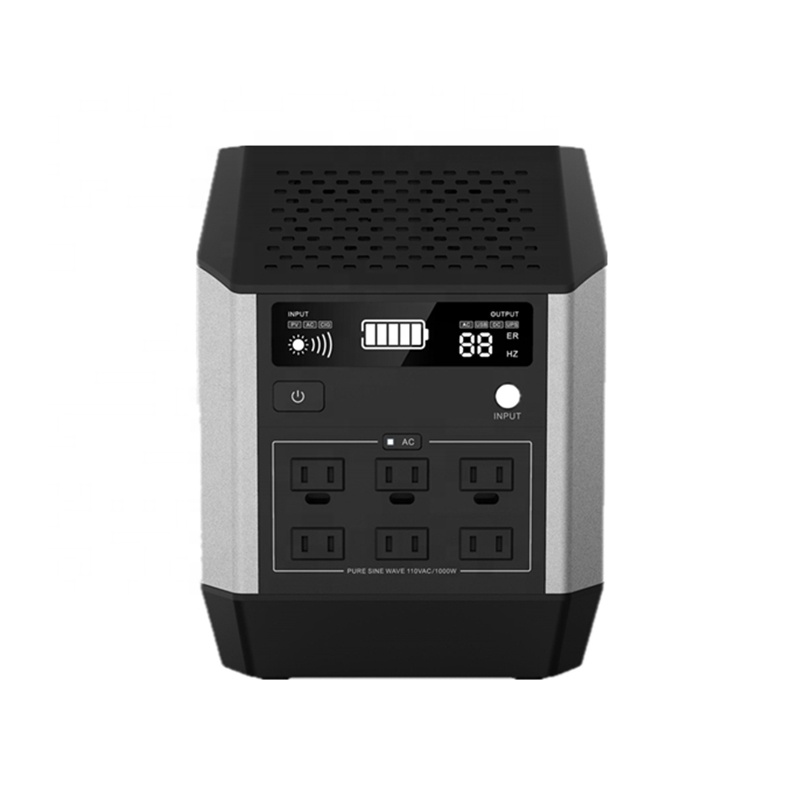 2000 полных циклов 1000W 1382Wh функция ИБП Солнечная портативная электростанция