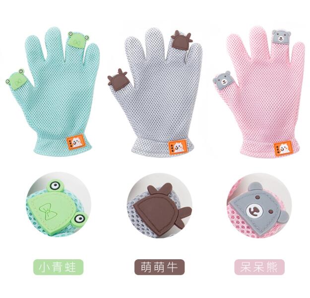Dropshipping Pet Grooming Gentle Pet Hair Remover Mitt Cat Deshedding Tool Brush Perfect Massage Bathing Dog Glove