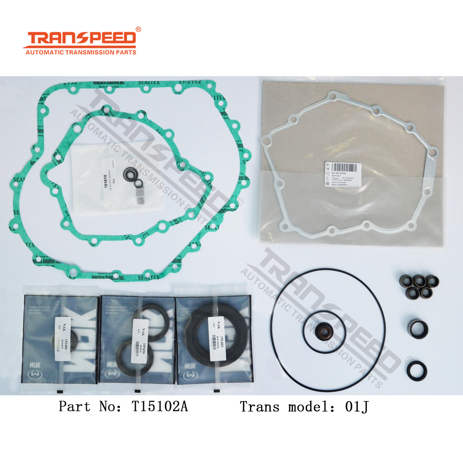 Комплект Уплотнений трансмиссии Transpeed 01J CVT, уплотнительные прокладки T15102A для автомобильных аксессуаров