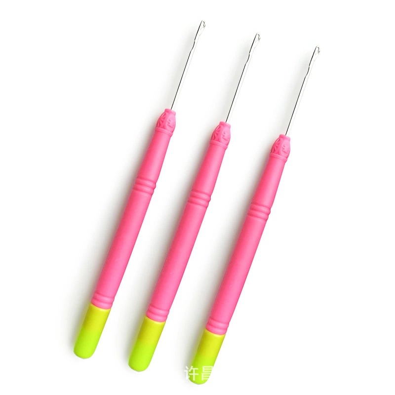 Wholesale 1.8mm Plastic Handle Hair Braids Weaving Needle Synthetic Braids Hair Wig Extension Crochet Hook Needle Tools