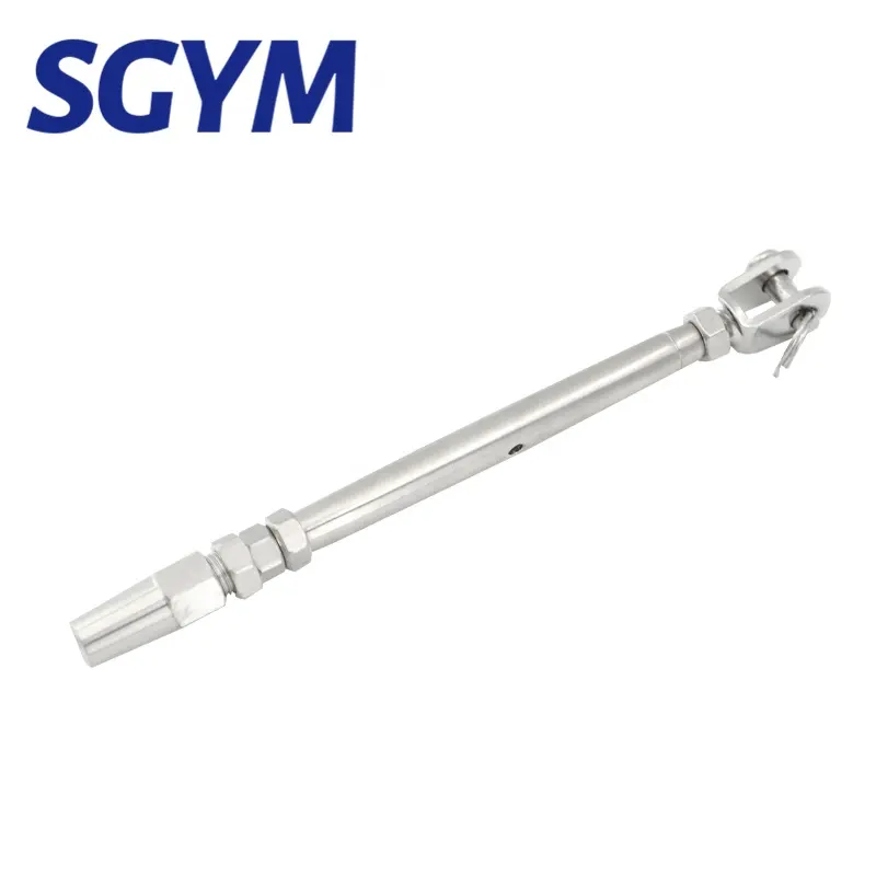 Stainless Steel Close Body Turnbuckle Threaded Stud Tension Terminal Swageless With Quick Installation