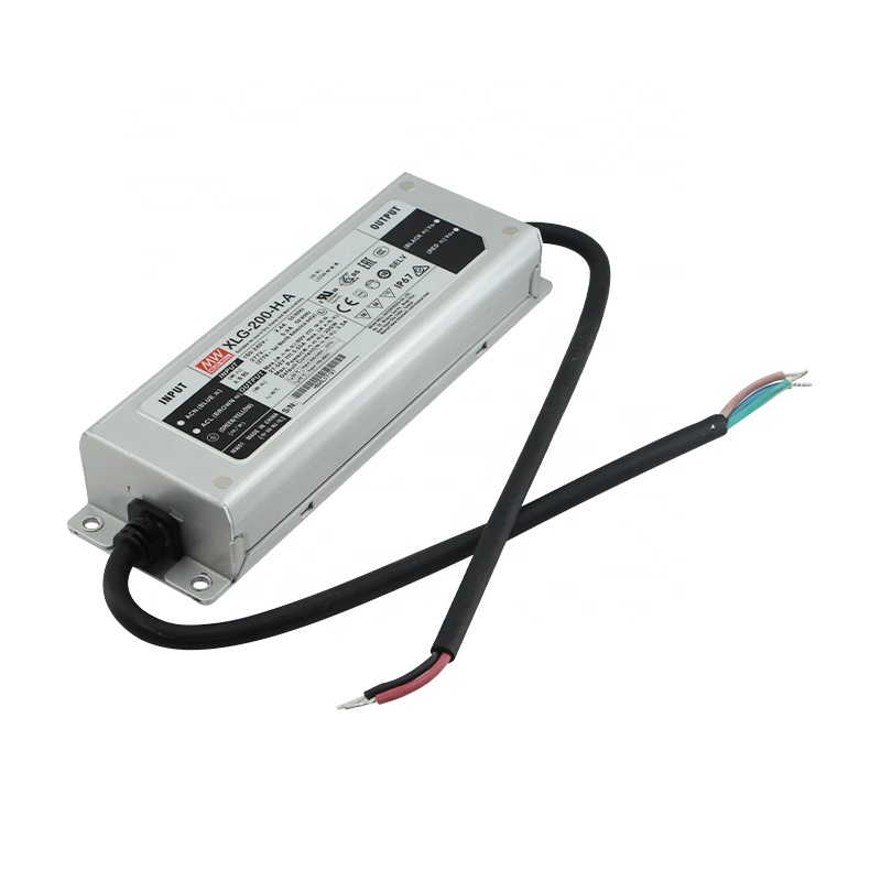 Бренд Mean Well представляет XLG-200-24A с регулируемой яркостью 200W легко установить 24V Светодиодный импульсный источник питания светодиодного драйвера