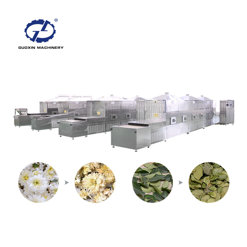 Guoxin dryer raisin lotus nuts logan baking microwave drying sterilization machine