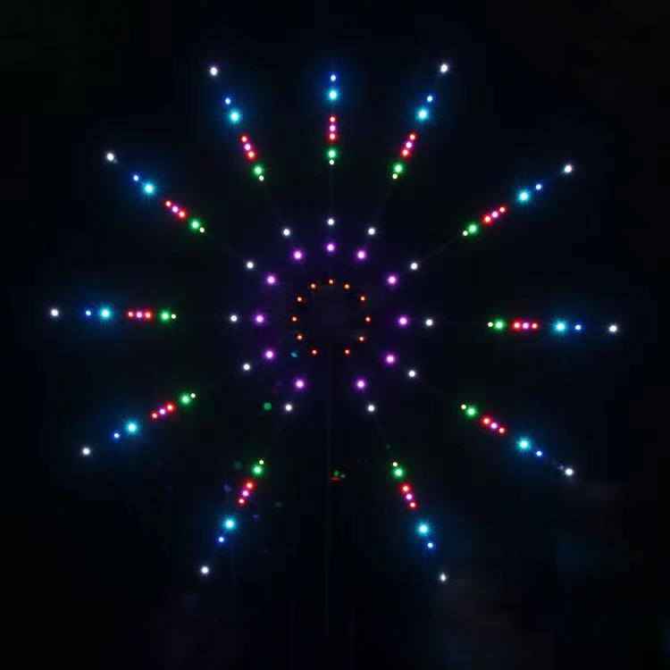 Fireworks Strip RGB Neon LED Light Ribbon Music Control Home christmas Holiday Room Decor Lights Tape