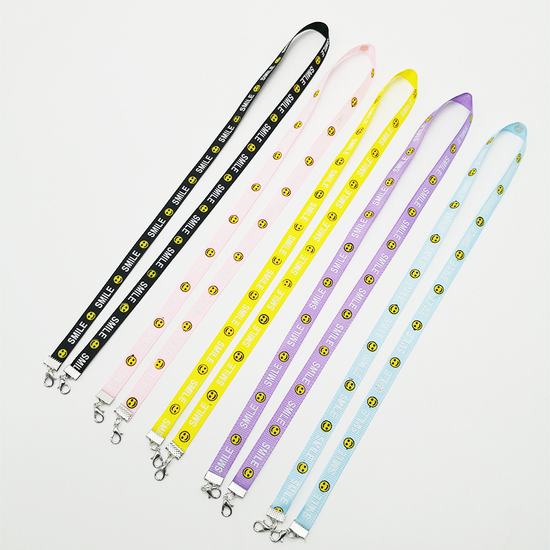 DDA1275 Anti-lost Hanging Neck Extender Strap Windproof Neck Rope Cord Ear Holder String Buckle Letter Print Woven Lanyard