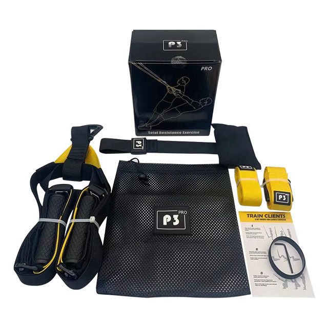 Pro 3 Resistance Belt PRO-3 Fitness Suspension-Trainer System Design & Durability Build Muscle Suspension-Trainer