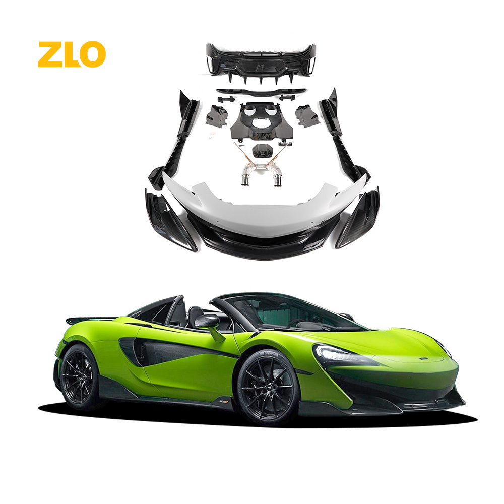 ZLO 600LT стиль сухое углеродное волокно половина углеродного волокна Bodykit для McLaren 540C 570S 570GT обновление 600LT