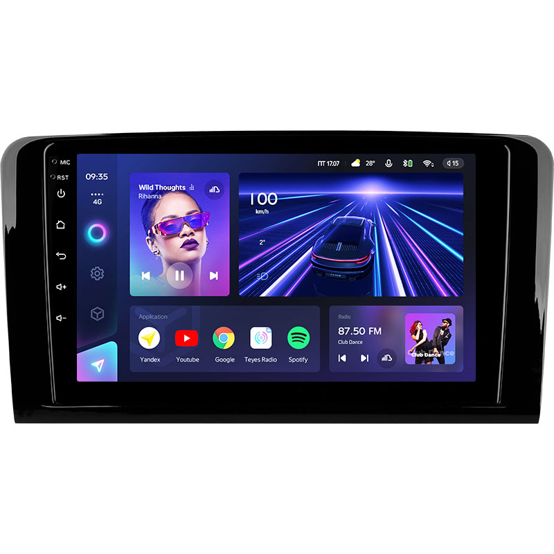 Автомагнитола TEYES CC3 для Mercedes Benz ML GL ML350 GL320 X164 2005-2009, мультимедийный проигрыватель, навигация, стерео, 2din, 2 din, dvd