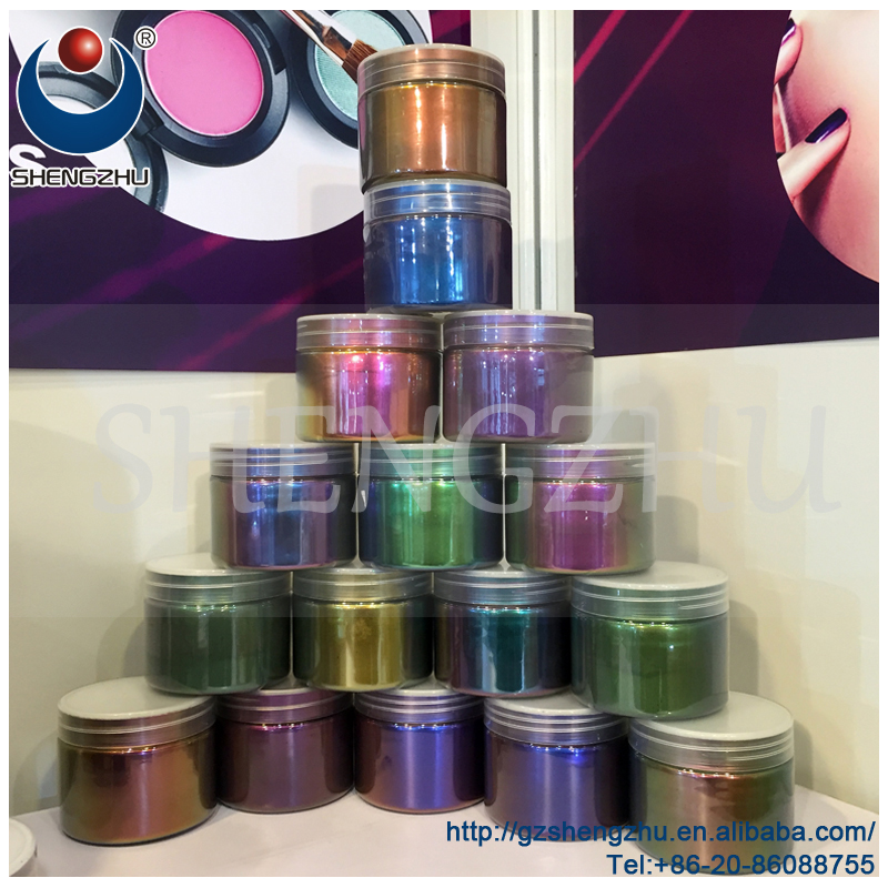 Cosmoprof Fair 2017 высококачественный эффект хамелеона пигмент жемчужного блеска с хромовым чешуйком