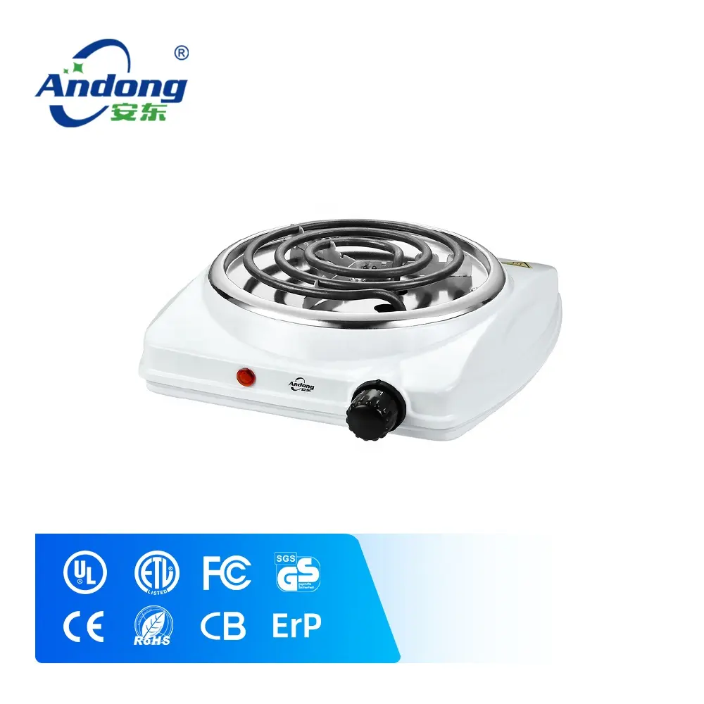 Andong multi-function 1000w electric stove dc portable spiral hot plate single coil burner hotplate family cooking countertop